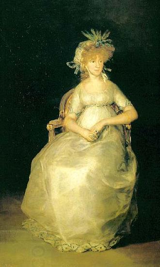 Francisco de Goya Portrait of the Maria Teresa de Borbon y Vallabriga, oil painting picture